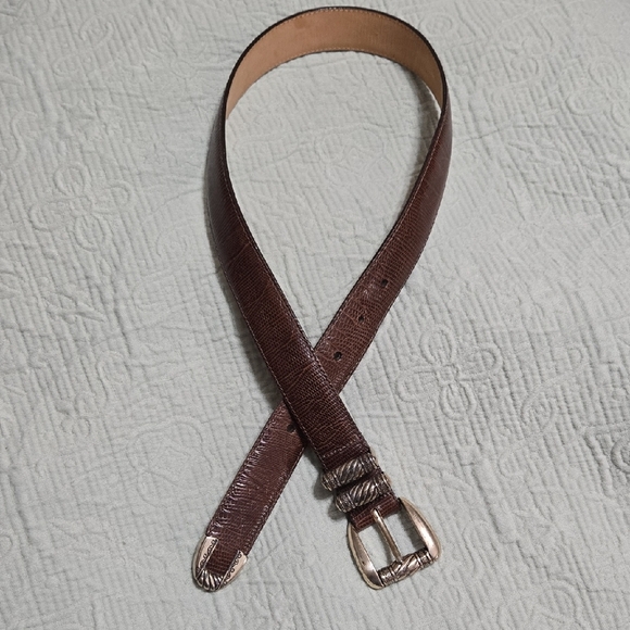 Brighton Accessories - Brighton Women's Brown Leather Belt Style 47109 Size Small